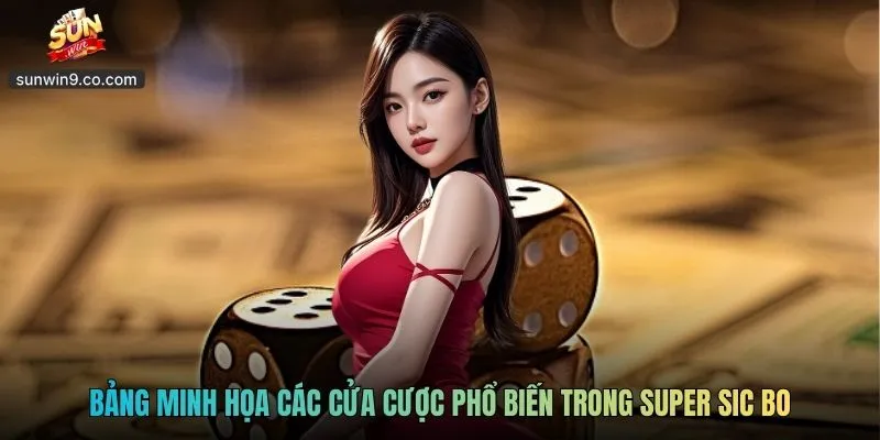 Bảng Minh Họa Các Cửa Cược Phổ Biến Trong Super Sic Bo