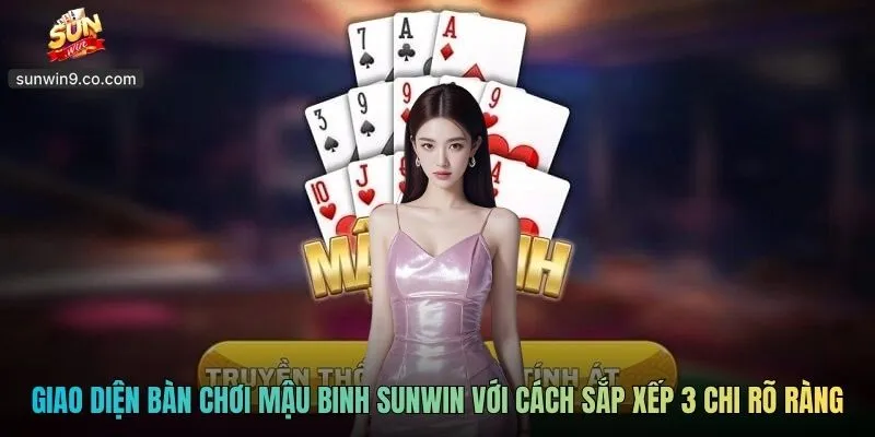 Giao Diện Bàn Chơi Mậu Binh Sunwin Với Cách Sắp Xếp 3 Chi Rõ Ràng