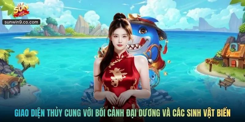 Giao Diện Thủy Cung Với Bối Cảnh Đại Dương Và Các Sinh Vật Biển