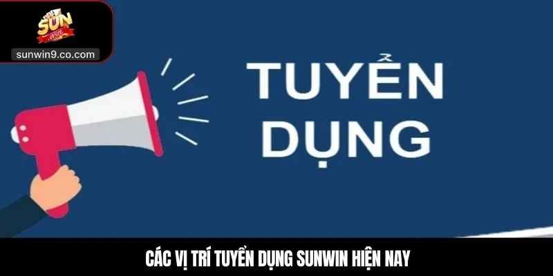 Các Vị Trí Tuyển Dụng Sunwin Hiện Nay